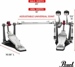 Pearl P-1032R Eliminator Solo Red Double Pedal -Alesis Store thumb d gallery base 2489f3c1