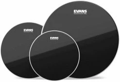 Evans ETP-CHR-R Black Chrome Rock Drumhead Set